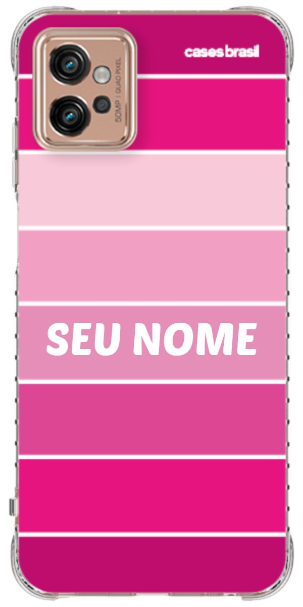 Capinha para Celular Faixas Tons de Rosas