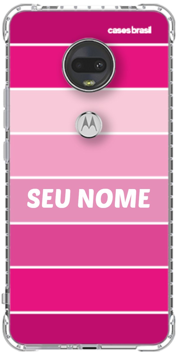 Capinha para Celular Faixas Tons de Rosas