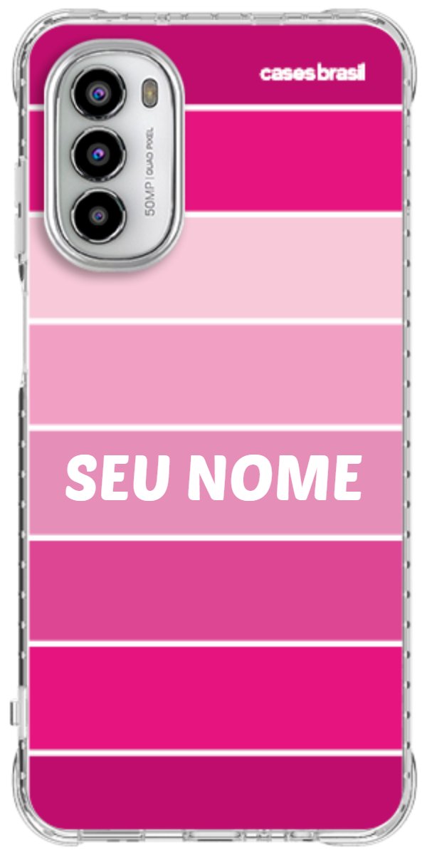 Capinha para Celular Faixas Tons de Rosas