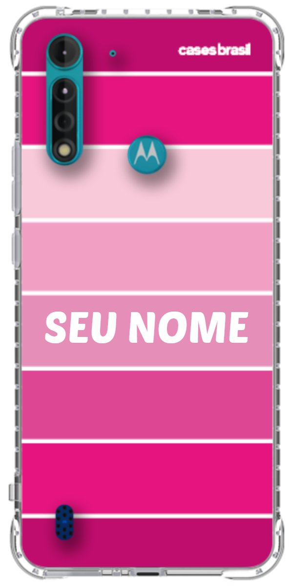 Capinha para Celular Faixas Tons de Rosas