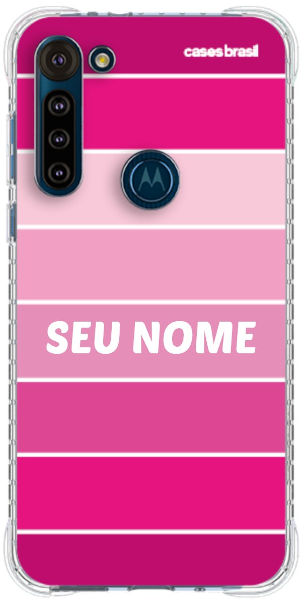 Capinha para Celular Faixas Tons de Rosas