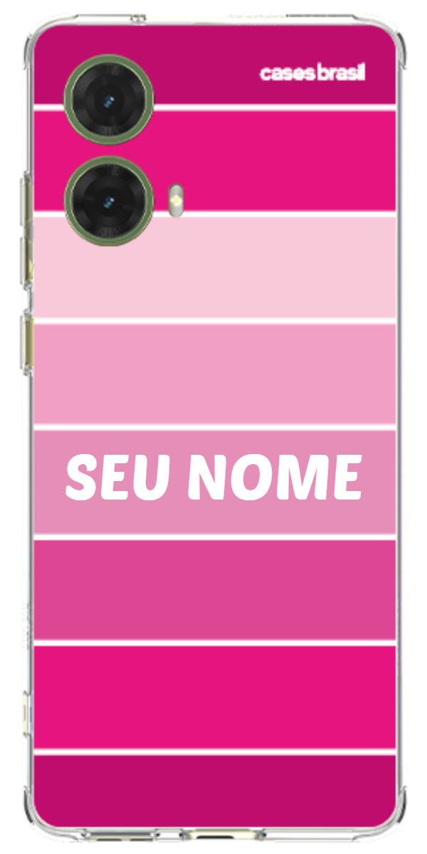 Capinha para Celular Faixas Tons de Rosas