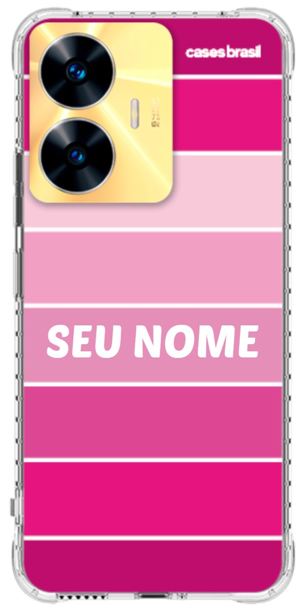 Capinha para Celular Faixas Tons de Rosas