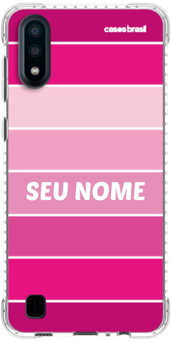 Capinha para Celular Faixas Tons de Rosas