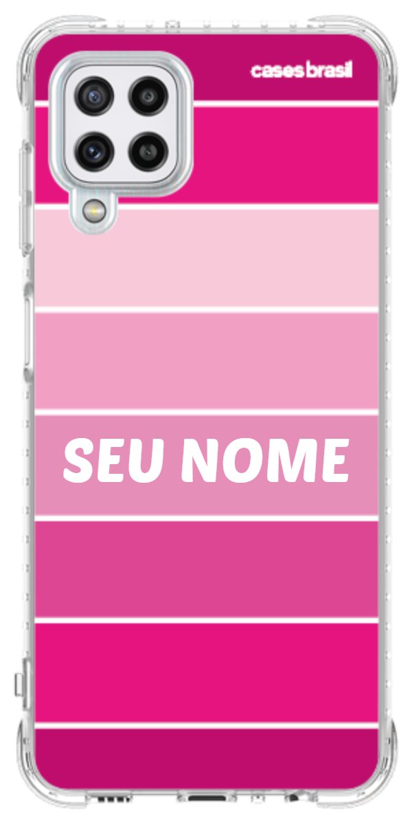 Capinha para Celular Faixas Tons de Rosas