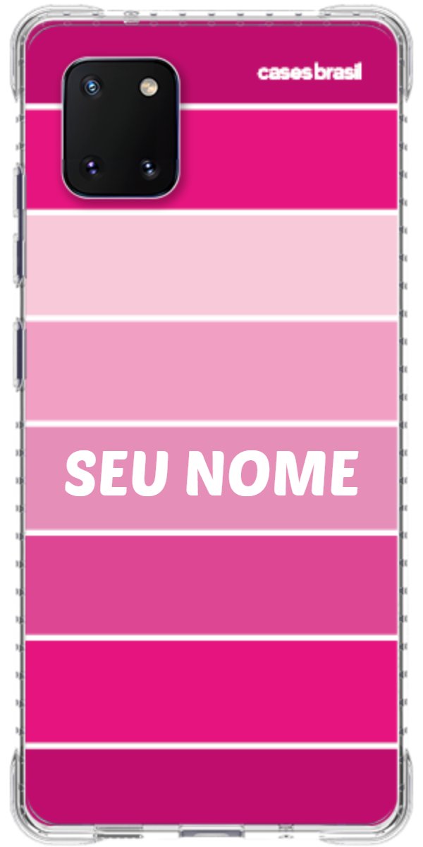 Capinha para Celular Faixas Tons de Rosas