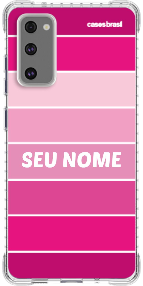 Capinha para Celular Faixas Tons de Rosas