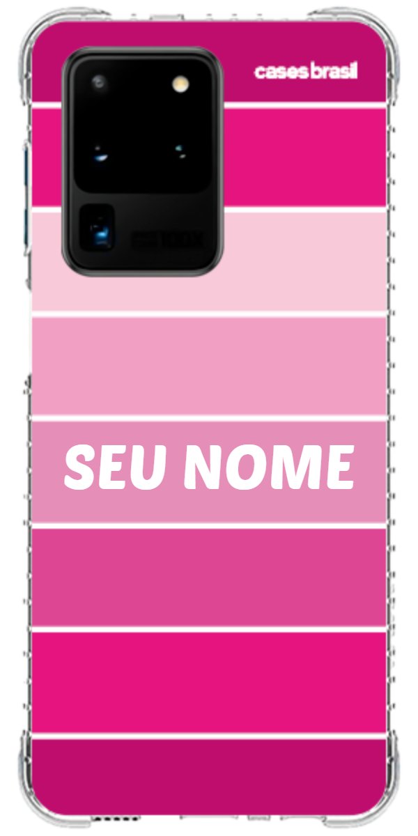 Capinha para Celular Faixas Tons de Rosas