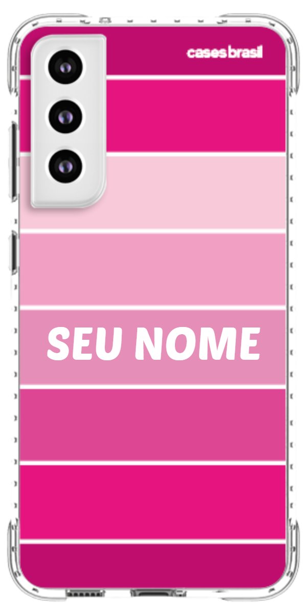 Capinha para Celular Faixas Tons de Rosas