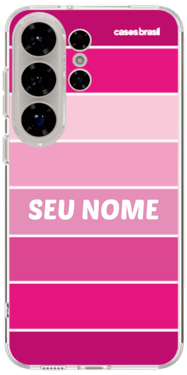 Capinha para Celular Faixas Tons de Rosas