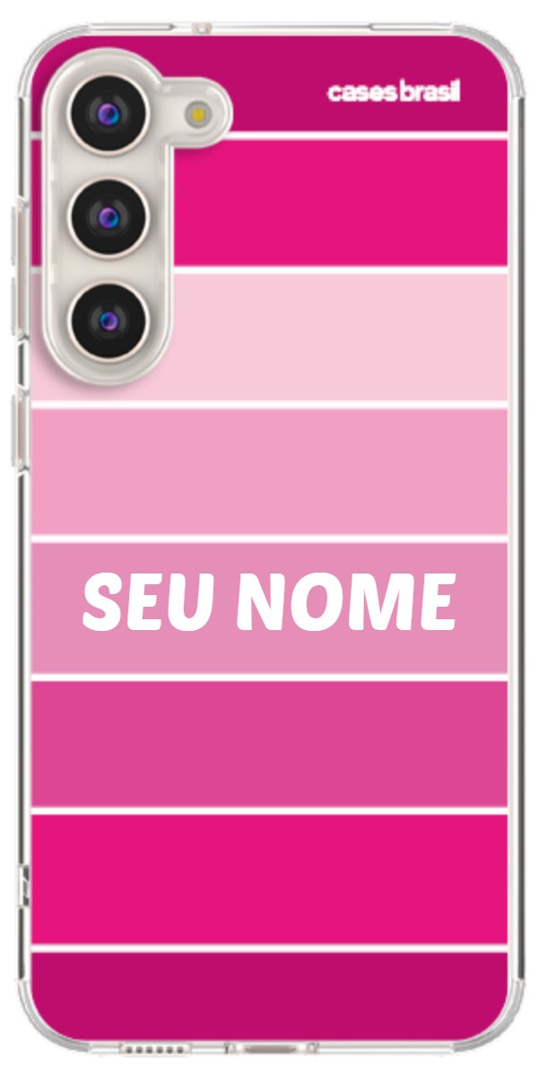 Capinha para Celular Faixas Tons de Rosas