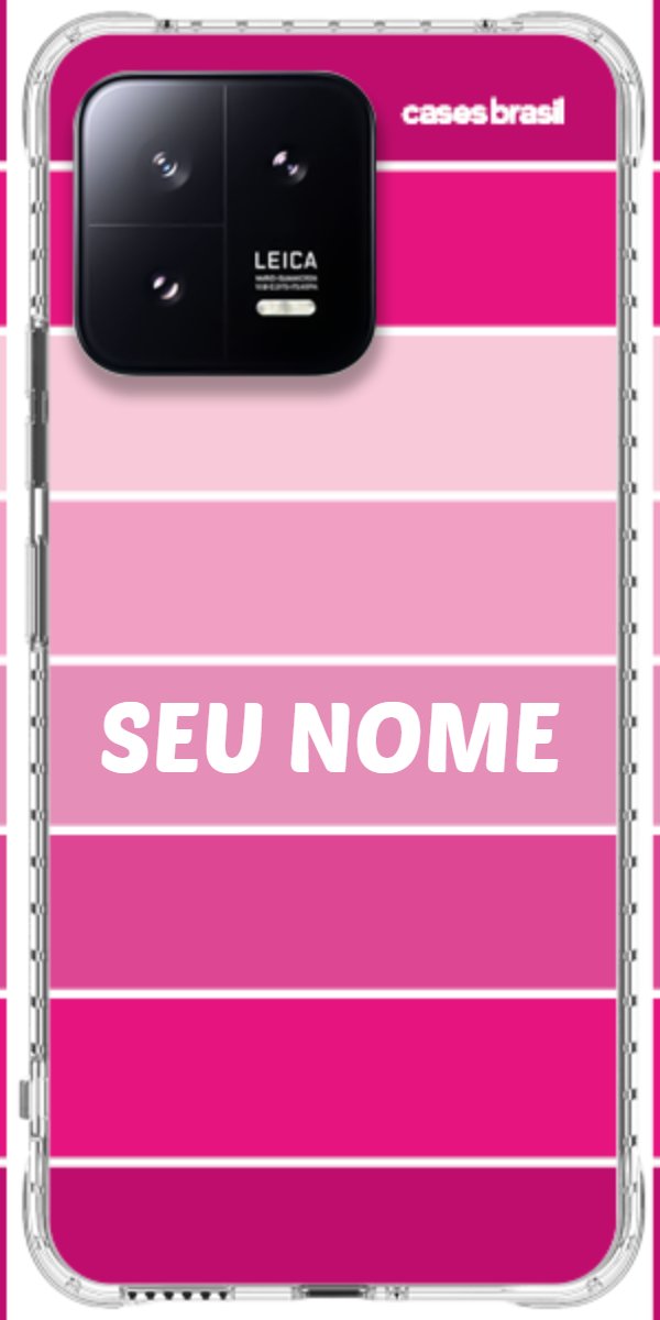 Capinha para Celular Faixas Tons de Rosas