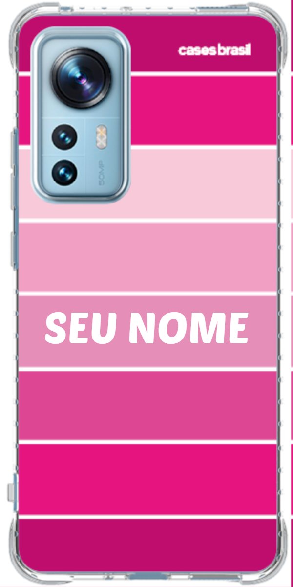 Capinha para Celular Faixas Tons de Rosas