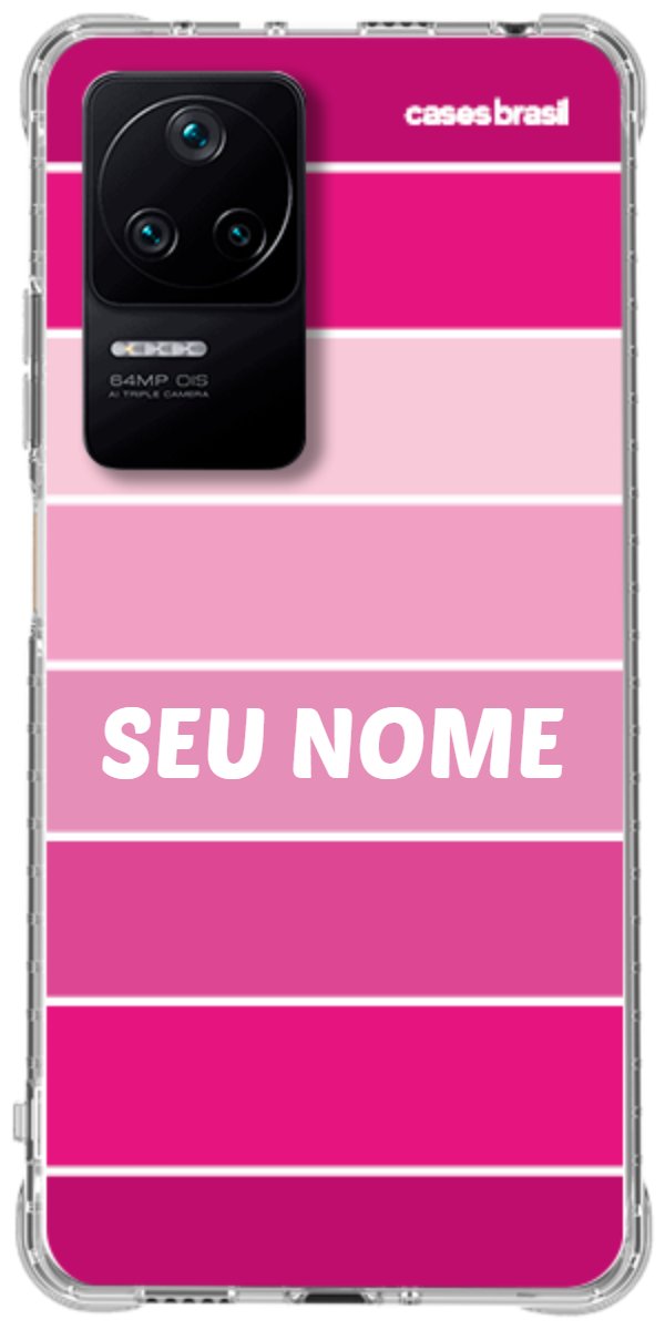 Capinha para Celular Faixas Tons de Rosas