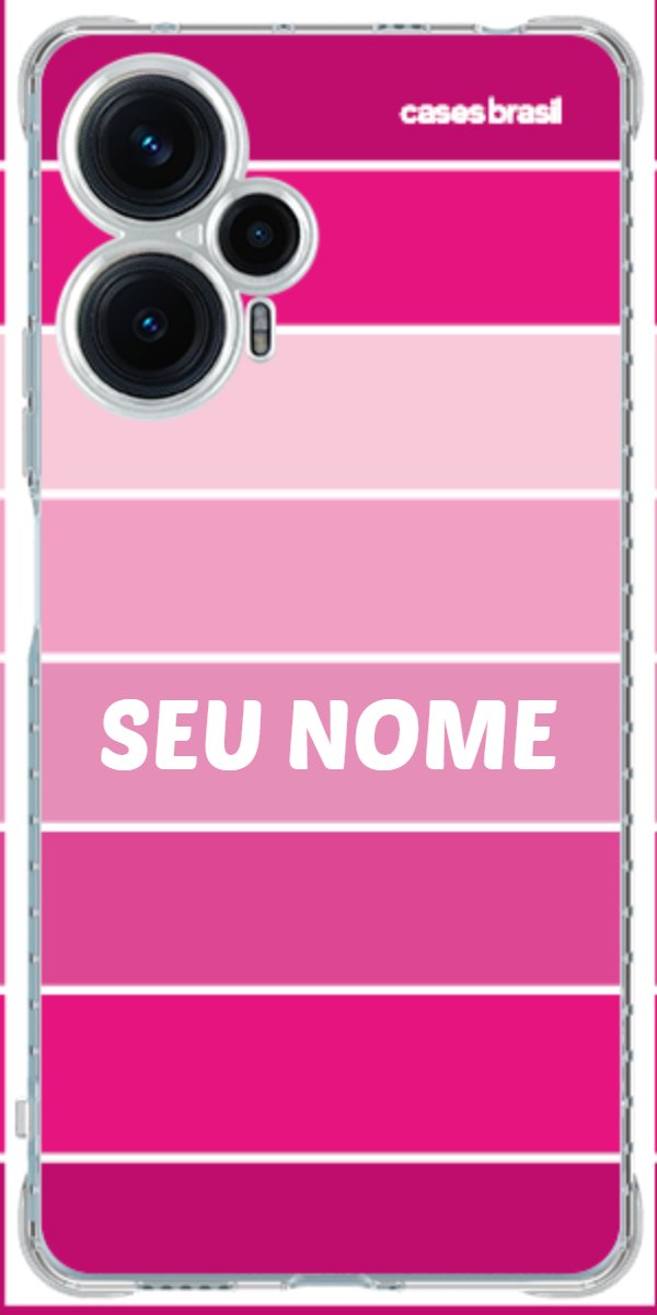 Capinha para Celular Faixas Tons de Rosas