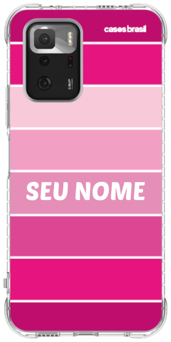 Capinha para Celular Faixas Tons de Rosas