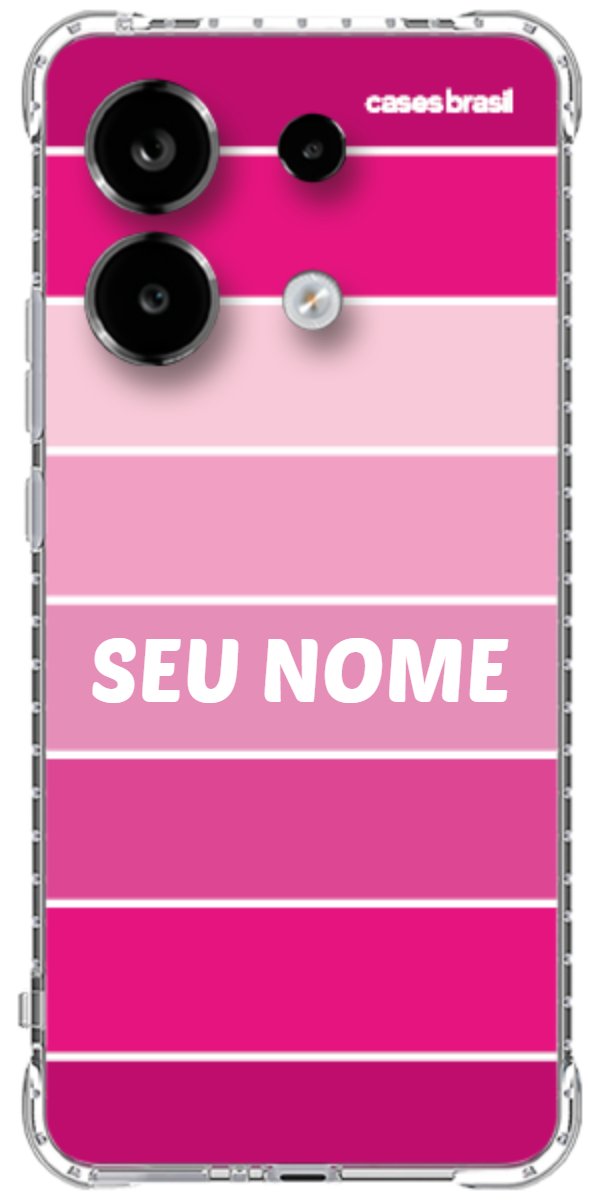 Capinha para Celular Faixas Tons de Rosas