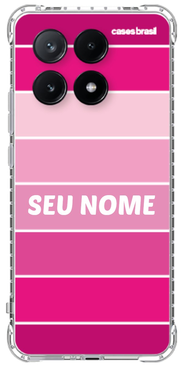 Capinha para Celular Faixas Tons de Rosas