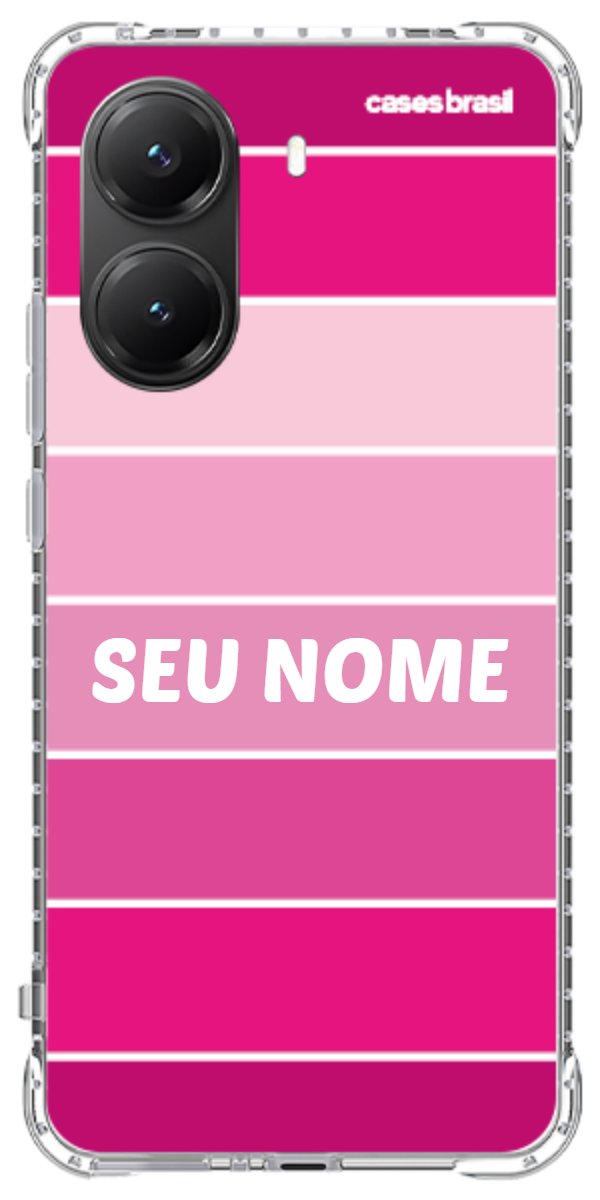 Capinha para Celular Faixas Tons de Rosas