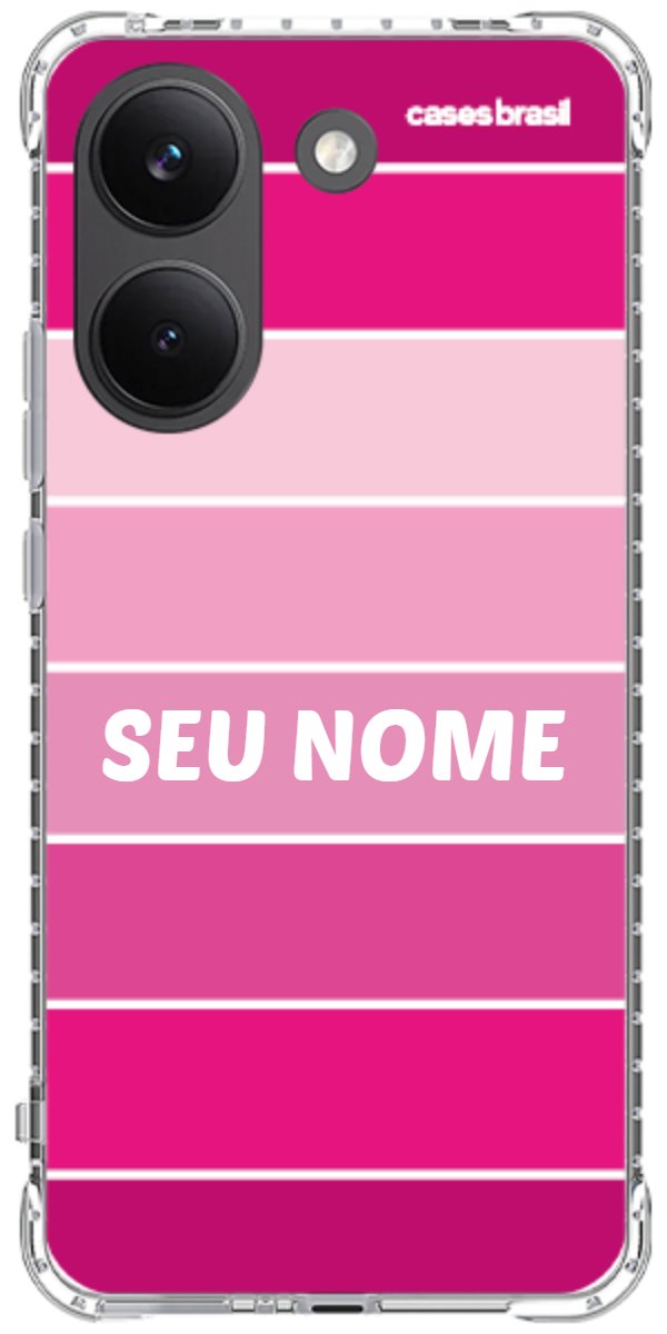Capinha para Celular Faixas Tons de Rosas