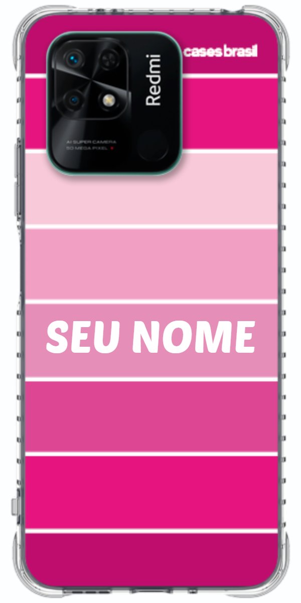 Capinha para Celular Faixas Tons de Rosas
