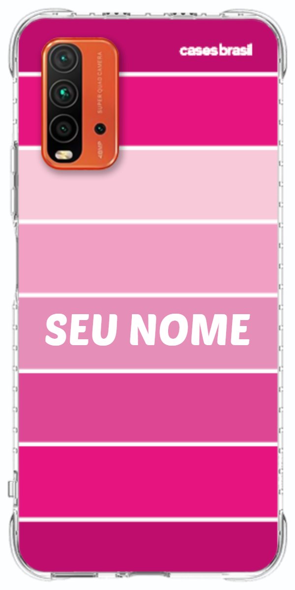 Capinha para Celular Faixas Tons de Rosas