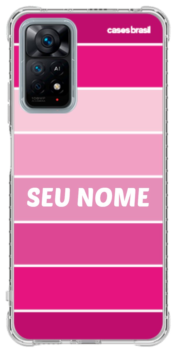 Capinha para Celular Faixas Tons de Rosas