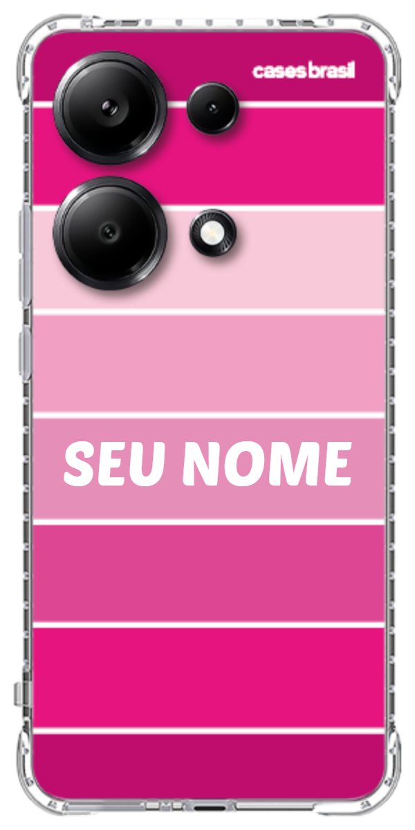 Capinha para Celular Faixas Tons de Rosas