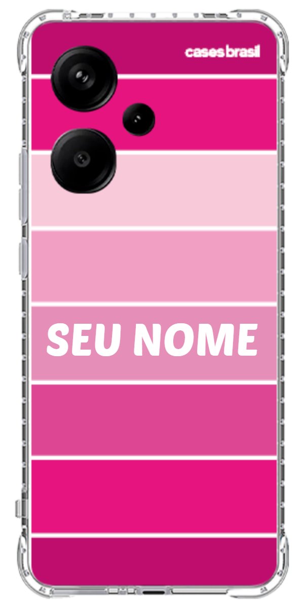 Capinha para Celular Faixas Tons de Rosas