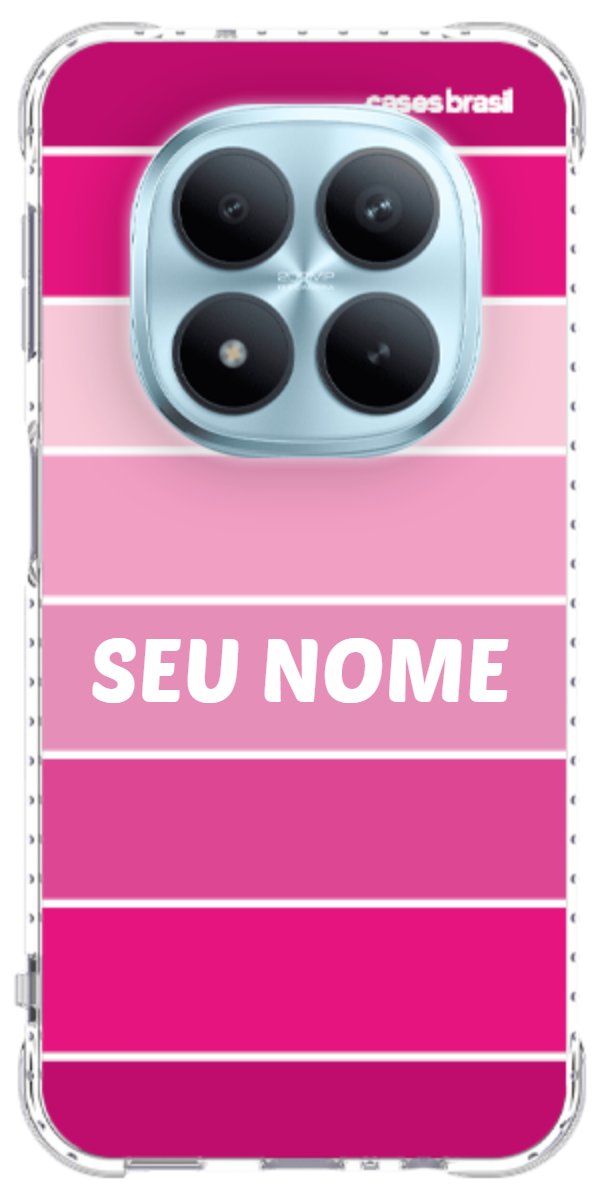 Capinha para Celular Faixas Tons de Rosas