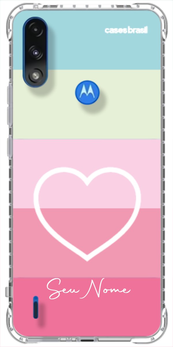 Capinha para Celular Coração delicado Arco-íris
