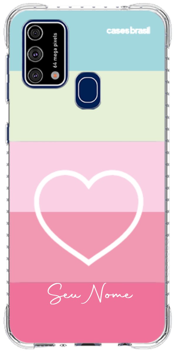 Capinha para Celular Coração delicado Arco-íris