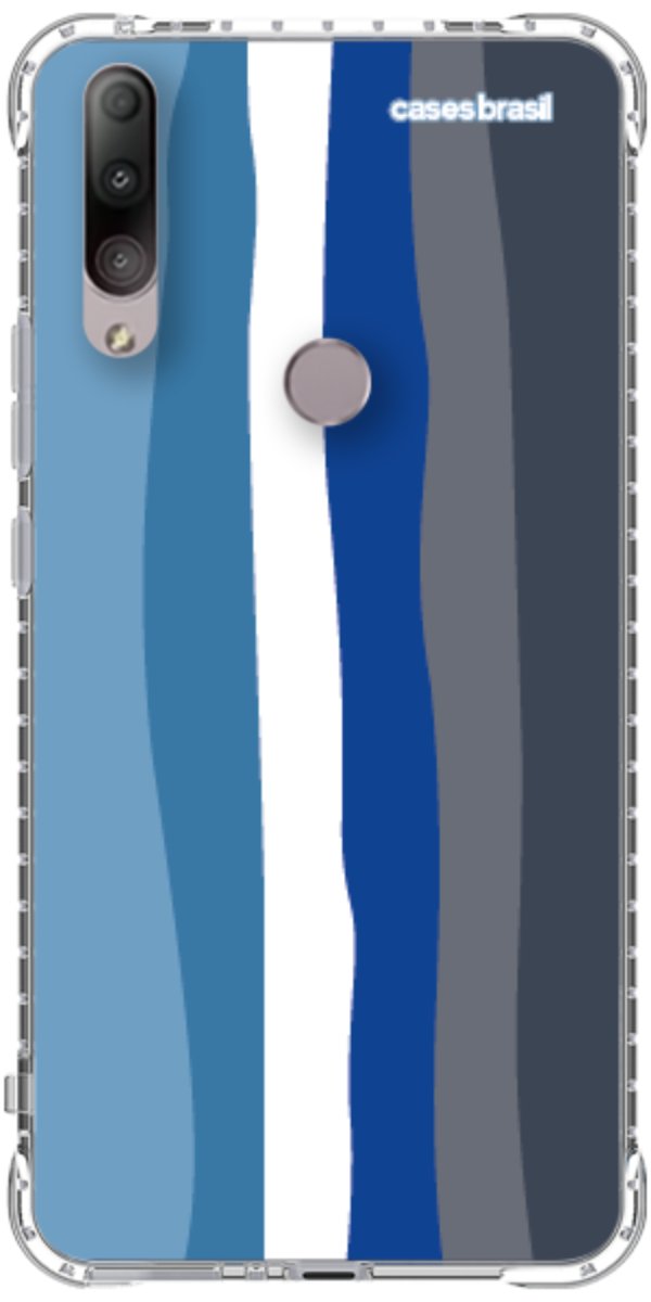 Capinha para Celular Arco-íris Tons de Azul