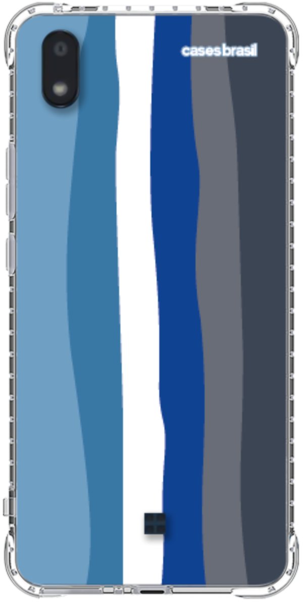 Capinha para Celular Arco-íris Tons de Azul