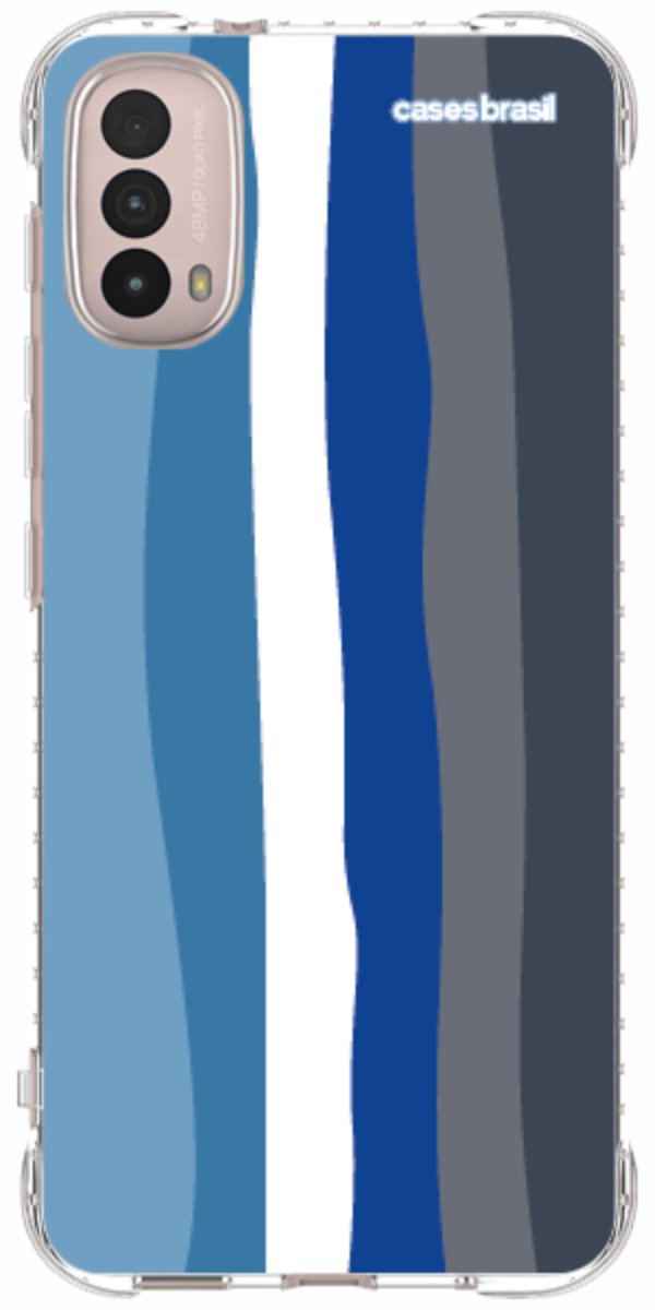 Capinha para Celular Arco-íris Tons de Azul