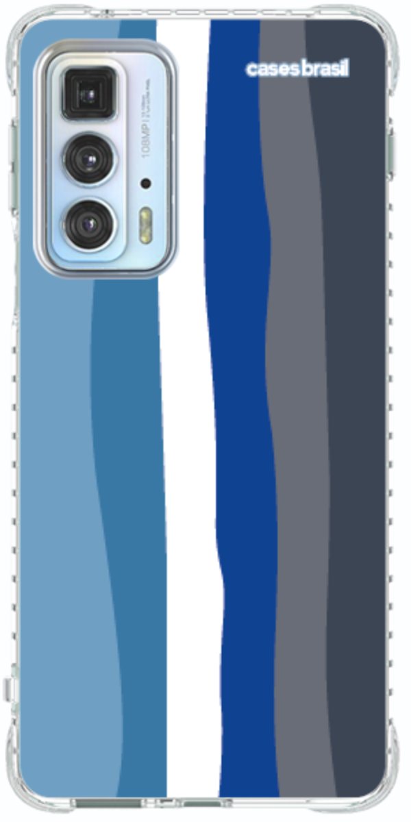 Capinha para Celular Arco-íris Tons de Azul