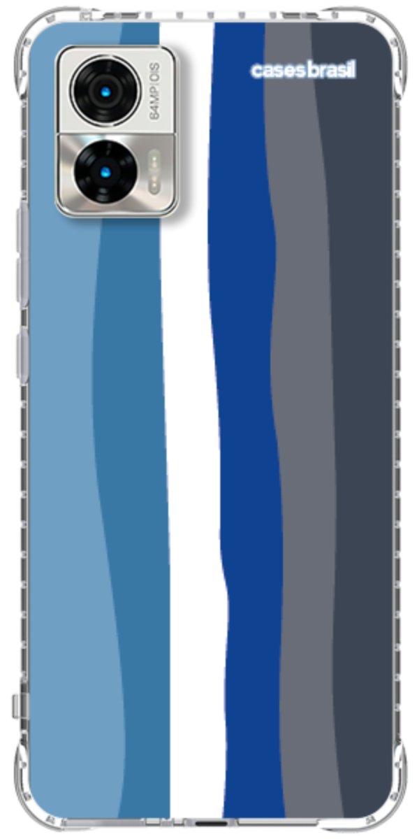 Capinha para Celular Arco-íris Tons de Azul