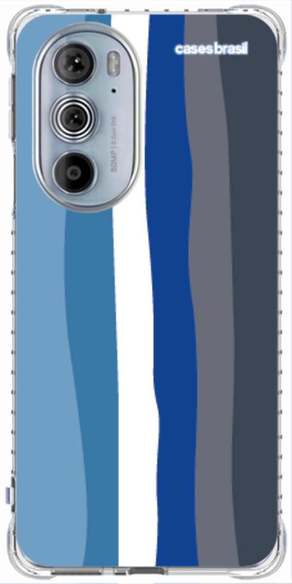 Capinha para Celular Arco-íris Tons de Azul
