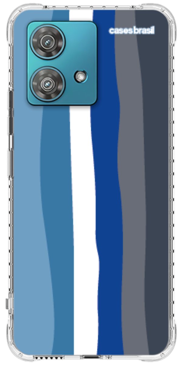Capinha para Celular Arco-íris Tons de Azul