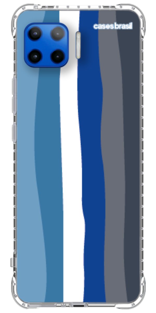 Capinha para Celular Arco-íris Tons de Azul