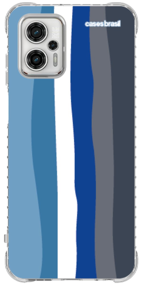 Capinha para Celular Arco-íris Tons de Azul