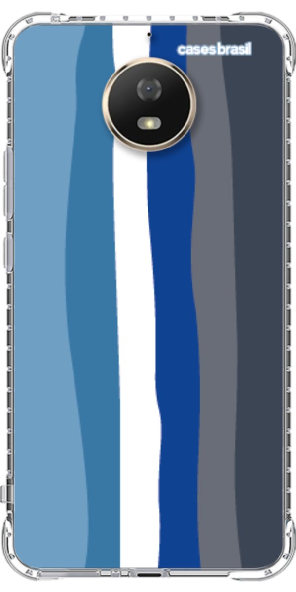 Capinha para Celular Arco-íris Tons de Azul