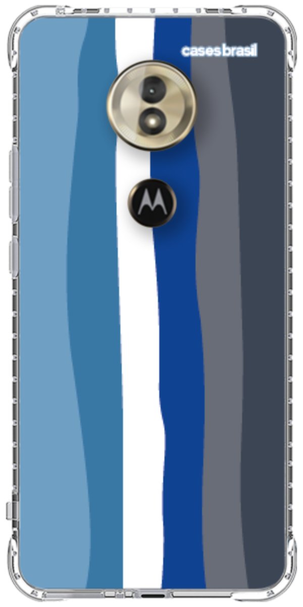 Capinha para Celular Arco-íris Tons de Azul