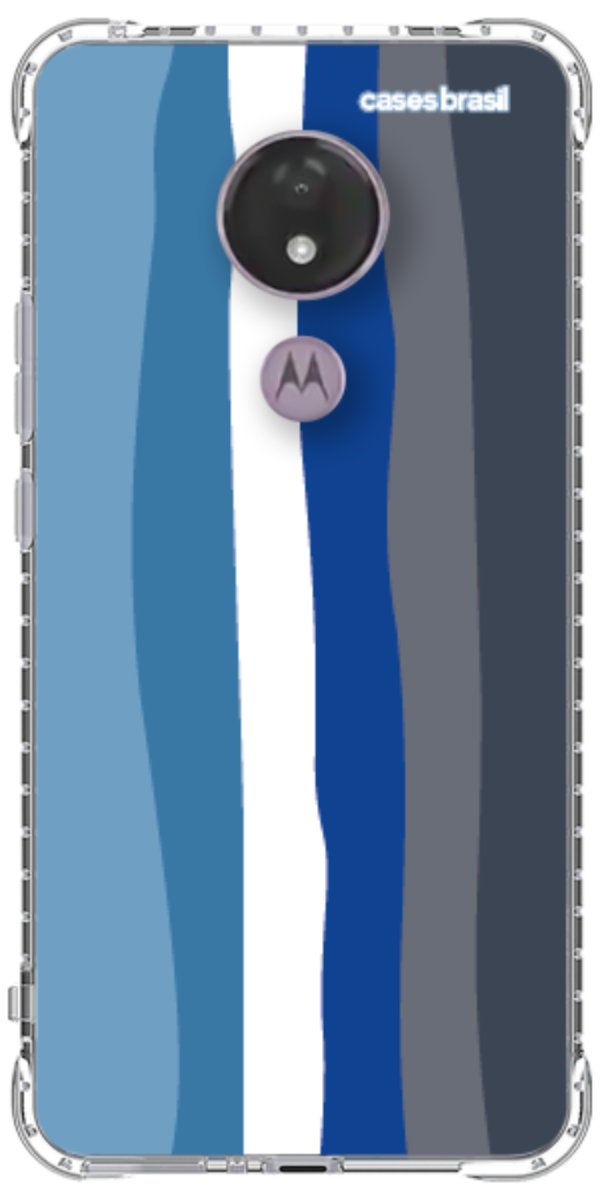Capinha para Celular Arco-íris Tons de Azul