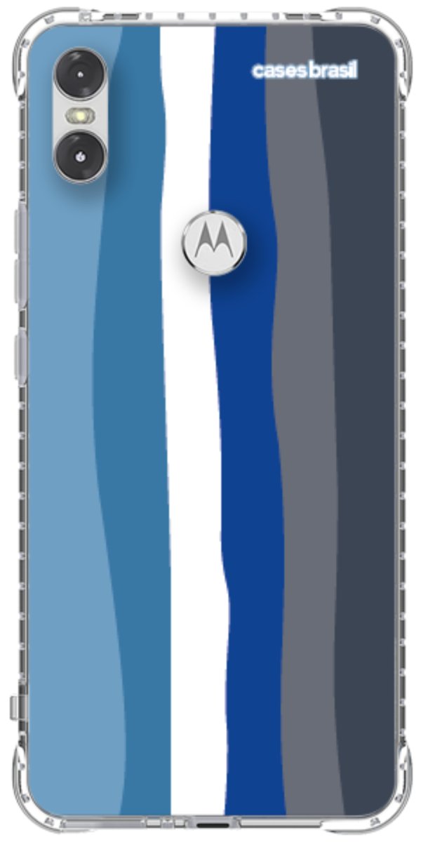 Capinha para Celular Arco-íris Tons de Azul