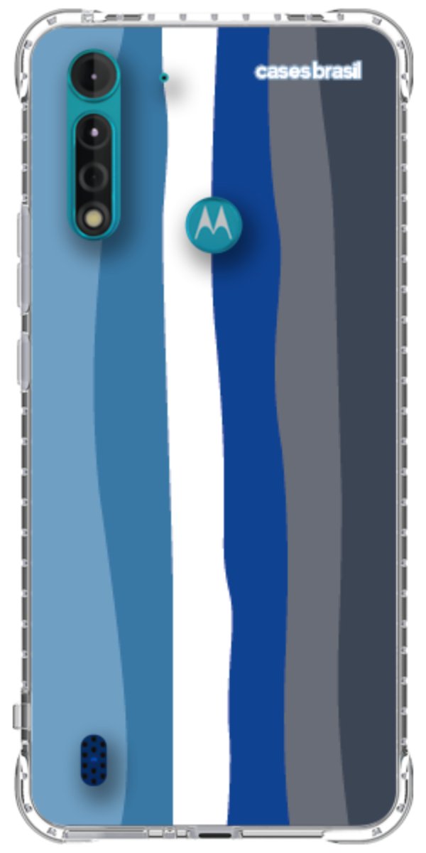 Capinha para Celular Arco-íris Tons de Azul