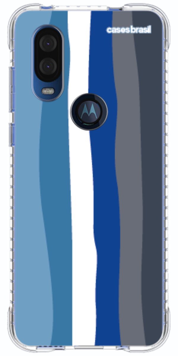 Capinha para Celular Arco-íris Tons de Azul