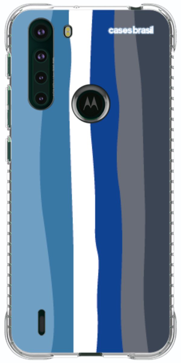 Capinha para Celular Arco-íris Tons de Azul