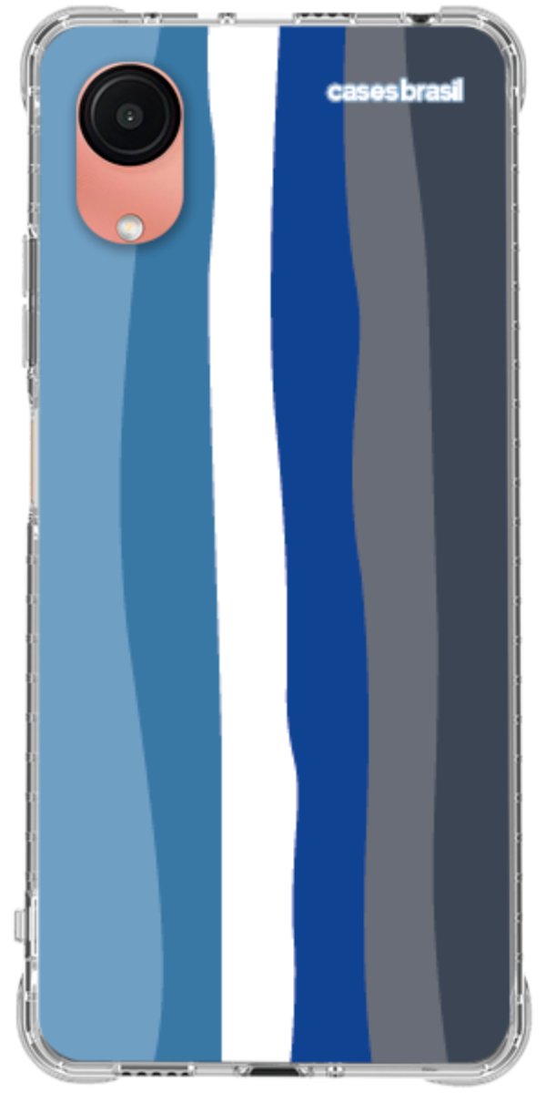 Capinha para Celular Arco-íris Tons de Azul