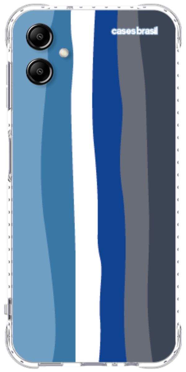 Capinha para Celular Arco-íris Tons de Azul